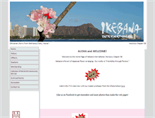 Tablet Screenshot of ikebana-hawaii.org